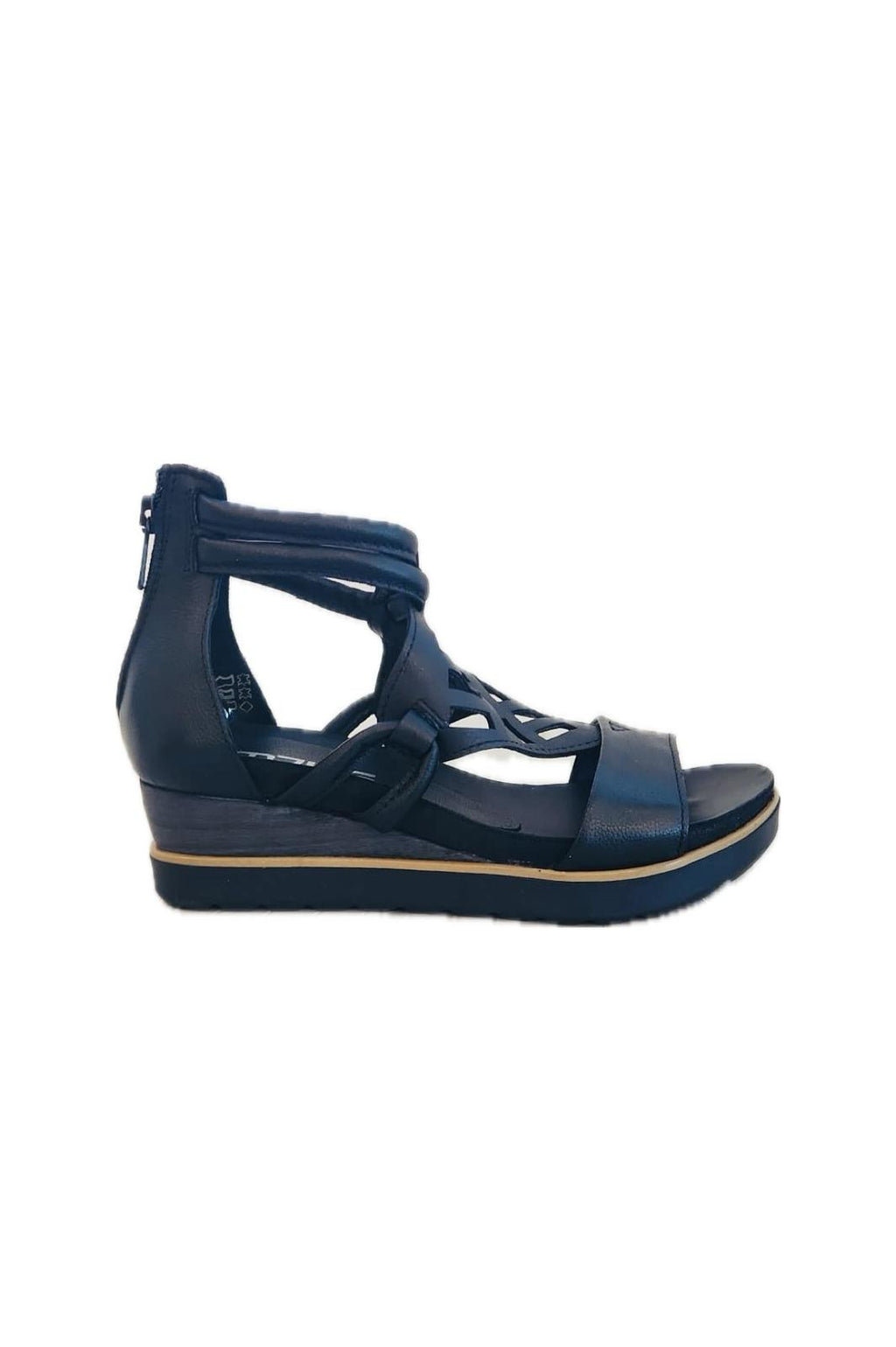 Mjus  L-28007-202 Wedge sandal black leather