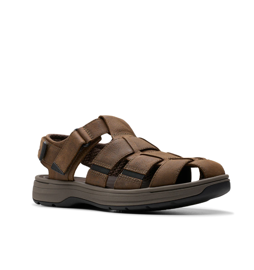 Clarks Mens Saltway Cove Brown Fishermens Sandal