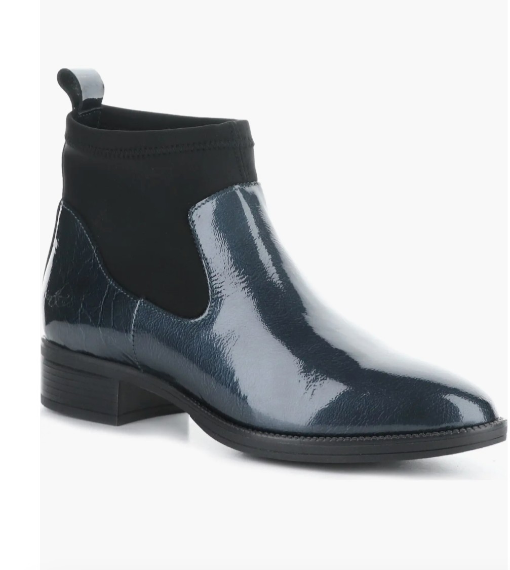 Bos Co Alike Blue Black waterproof boot The Shoe Muse