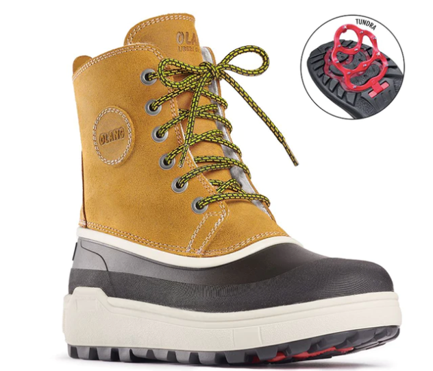 Olang "Quebec" Cold weather/waterproof up to 30 Grip boot curry/tan i