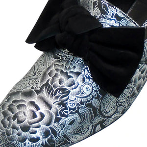 Django & Juliette "Varva" Black/Silver Print - Loafer