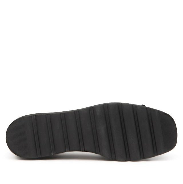 Di Chenzo "Milena" Pewter/Black Patent - Platform Ballerina