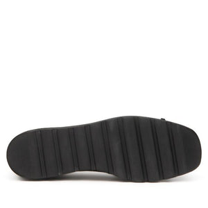 Di Chenzo "Milena" Pewter/Black Patent - Platform Ballerina