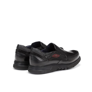 Fluchos Mens "F0249" Black - Slip-on Shoe
