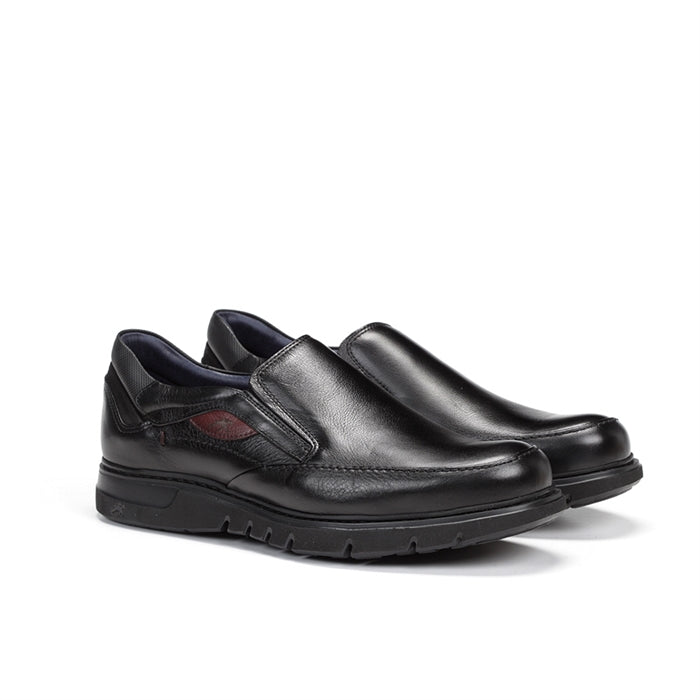 Fluchos Mens "F0249" Black - Slip-on Shoe