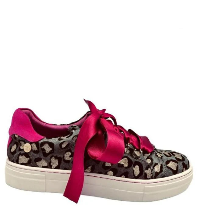 Chanii B "Skate" Leop/Gold/Fuchsia - Sneaker