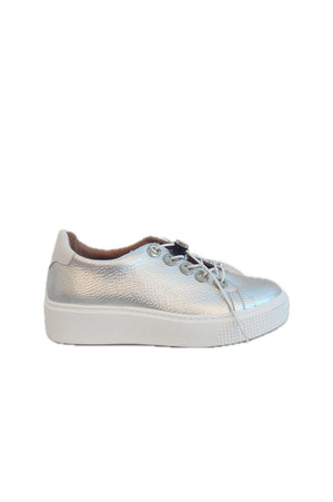 Mjus M08102-1201 Silver  elastic laced sneaker