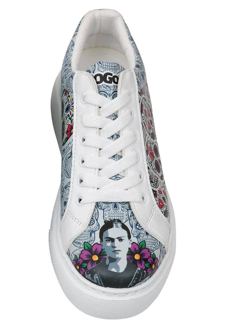 DoGo "Myra - Frida Khalo" White/Multicolour - Sneaker