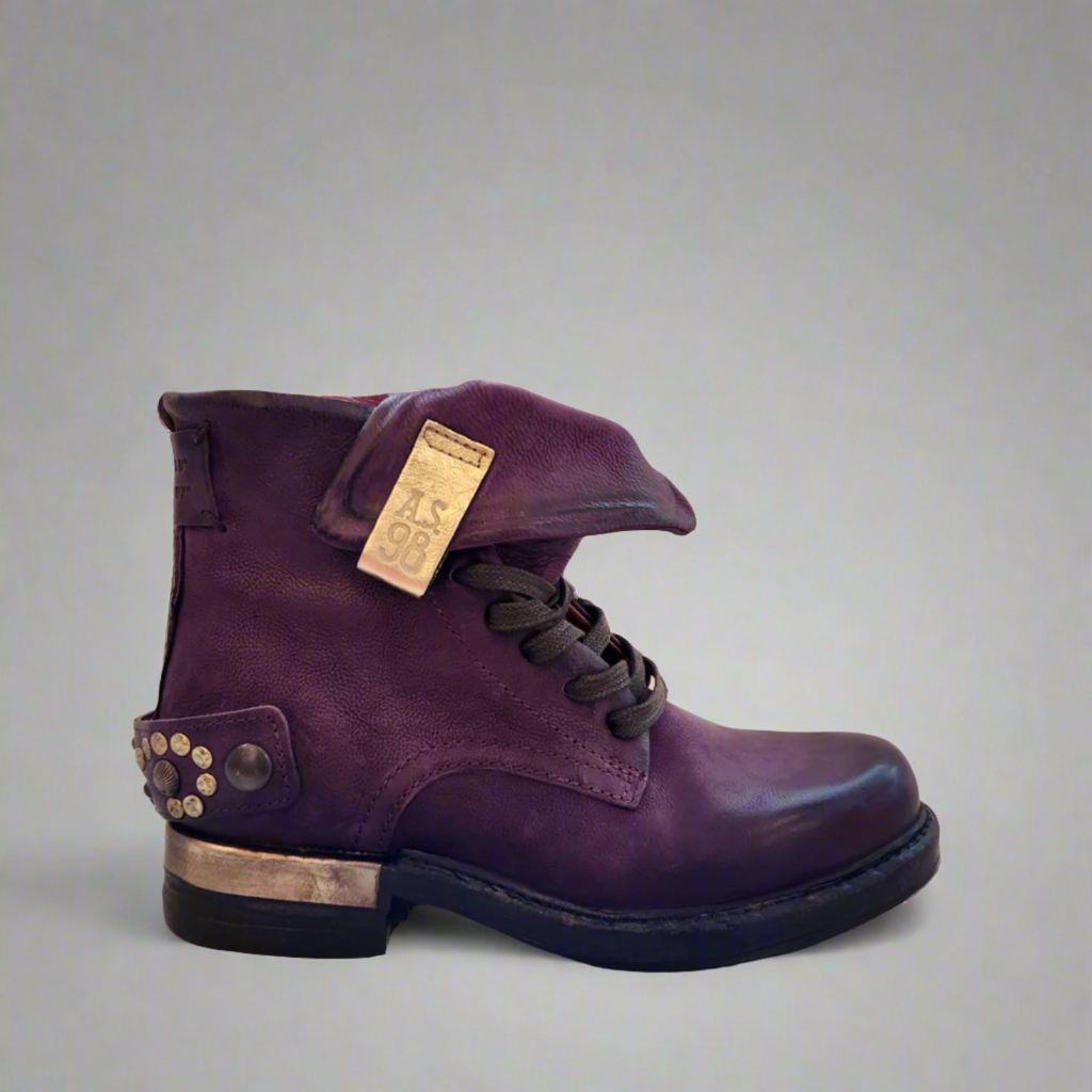 AS98 "B80208" Purple leather boot