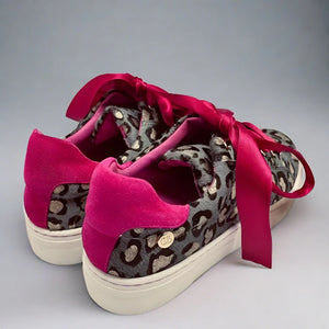 Chanii B "Skate" Leop/Gold/Fuchsia - Sneaker