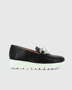 Wonders A-2444 Black patent loafer