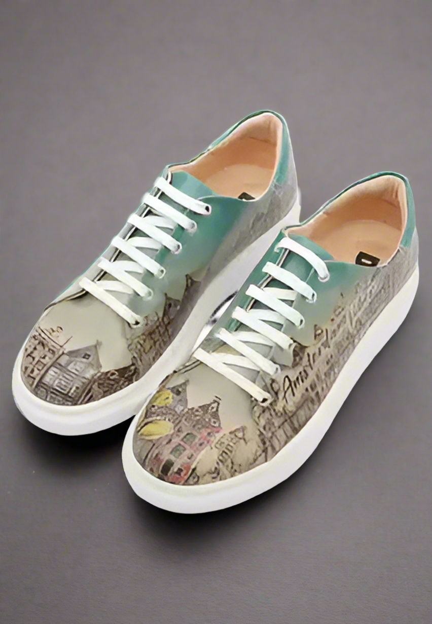 DOGO Turquoise Sneakers - Amsterdam Vibes Design