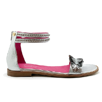Chanii B "Izzy" Silver - Flat Sandal