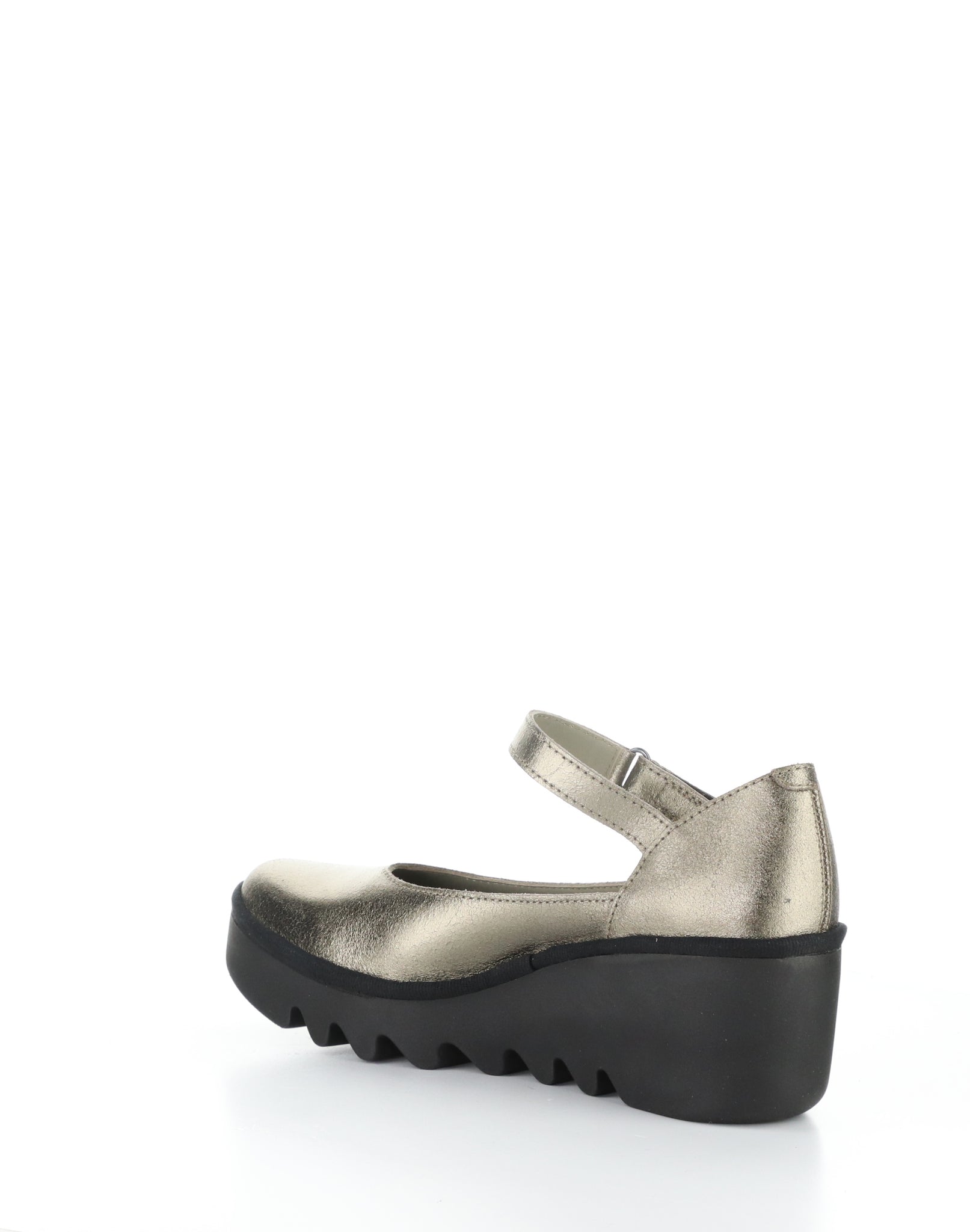 Fly London "BAWO" Gold shoe with ankle strap