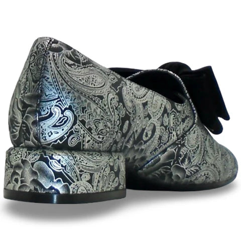 Django & Juliette "Varva" Black/Silver Print - Loafer
