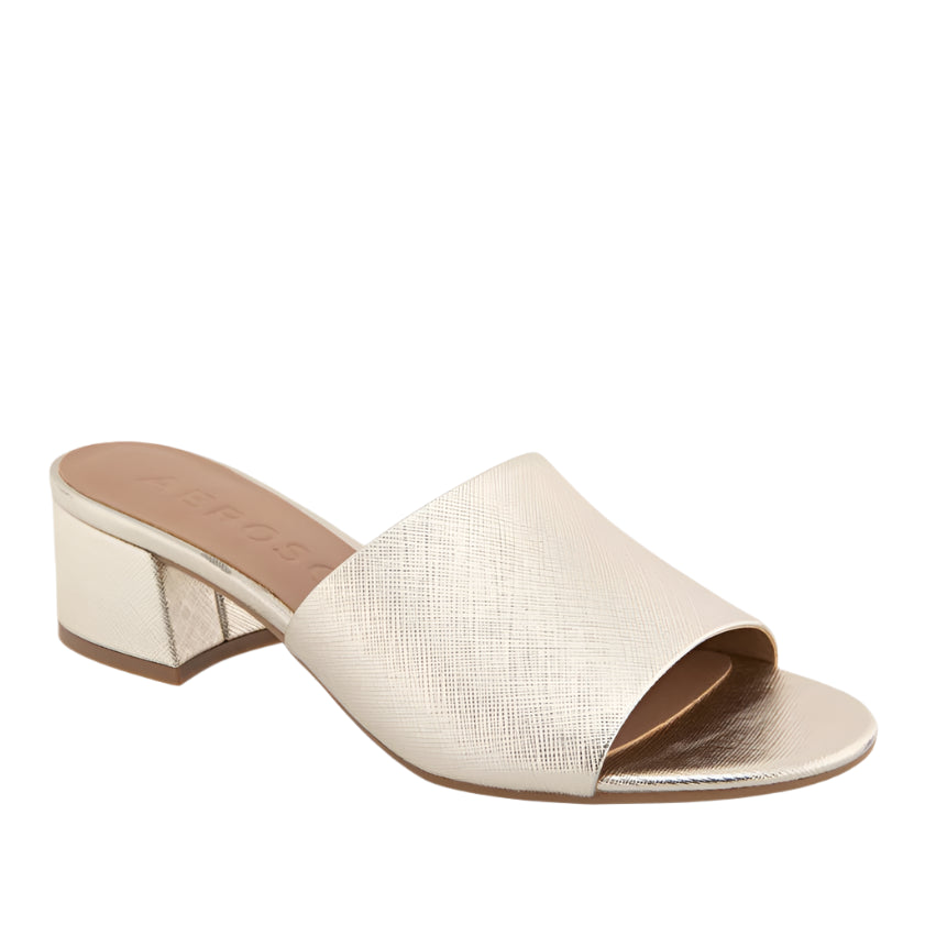 Aerosoles "Como" Gold - Block Heel Slide