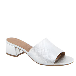 Aerosoles "Como" Silver - Block Heel Slide