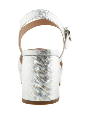 Aerosoles "Como" Silver - Block Heel Slide