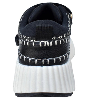 Tyche "Step Forward" Black/White - Platform Sneaker