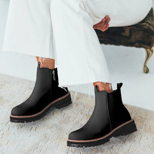 AquaDiva "AD1510" Black - Waterproof Chelsea Boot