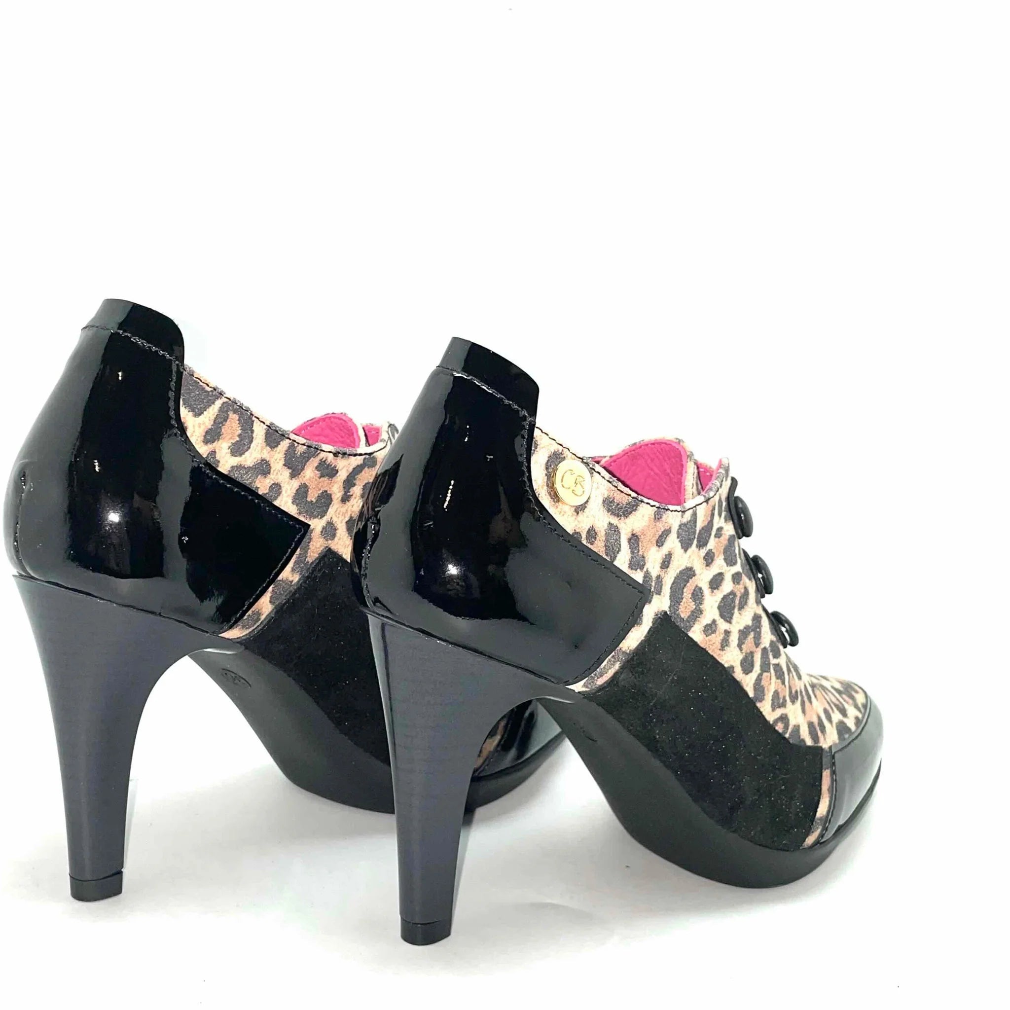 Chanii B "Dijon" Black/Leop - Shoe-Bottie