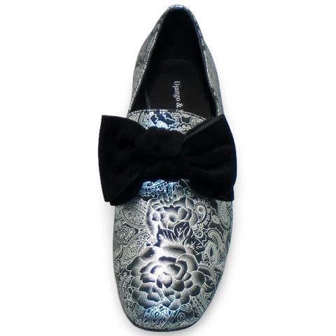 Django & Juliette "Varva" Black/Silver Print - Loafer