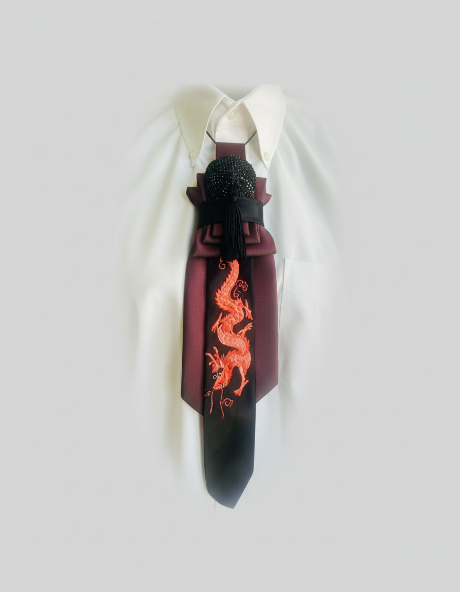 Dani XX designer vintage tie”silk dragon “