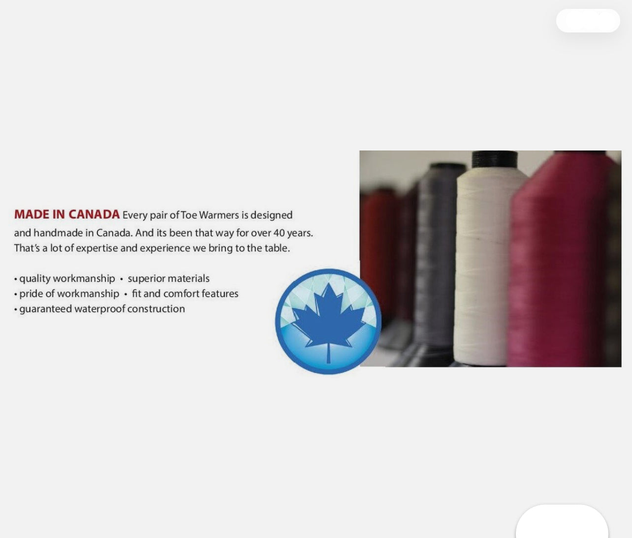 New Women's TOE WARMERS LOREN low zip boot MADE IN CANADA