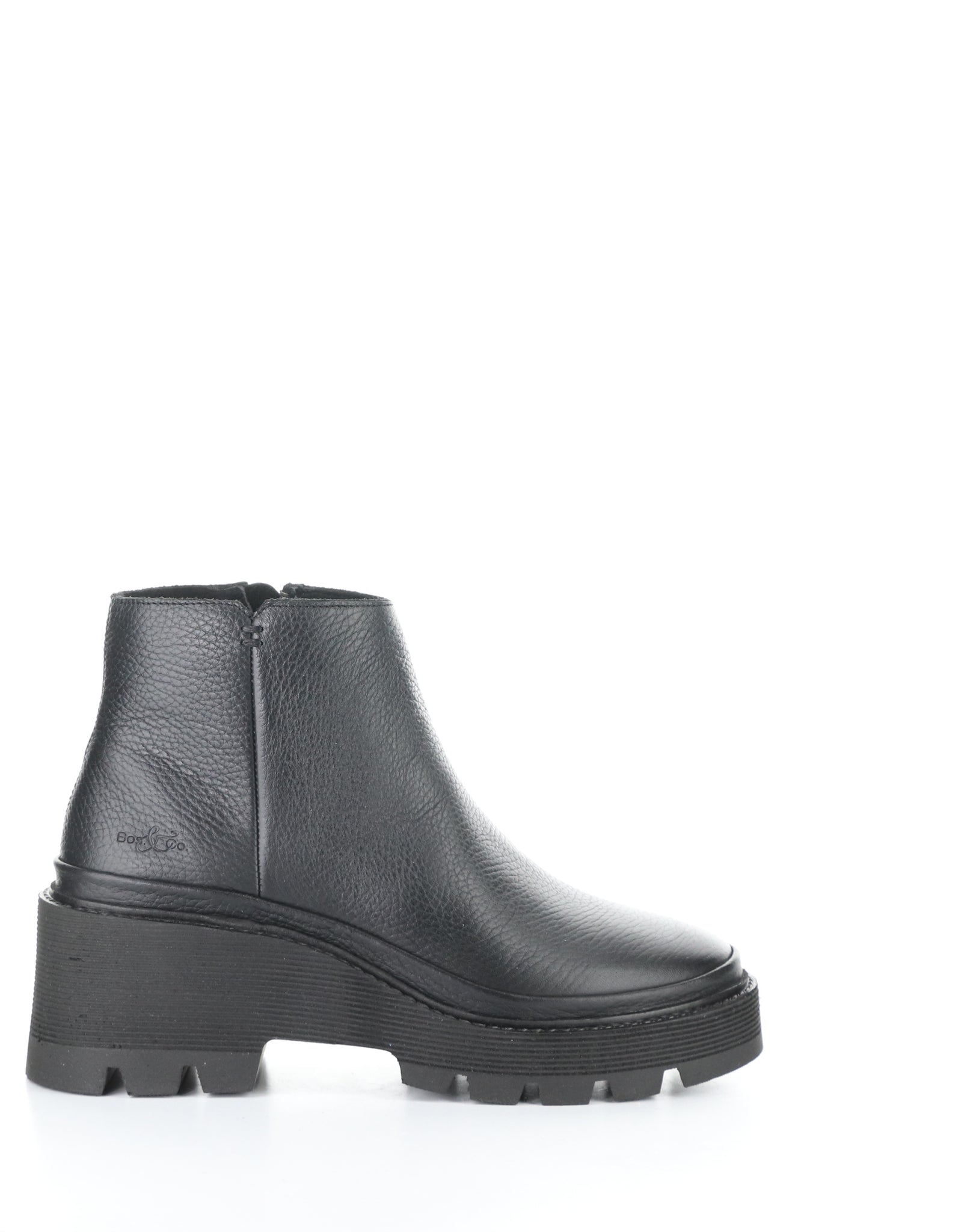 Bos & Co "Gais" Black leather waterproof boot