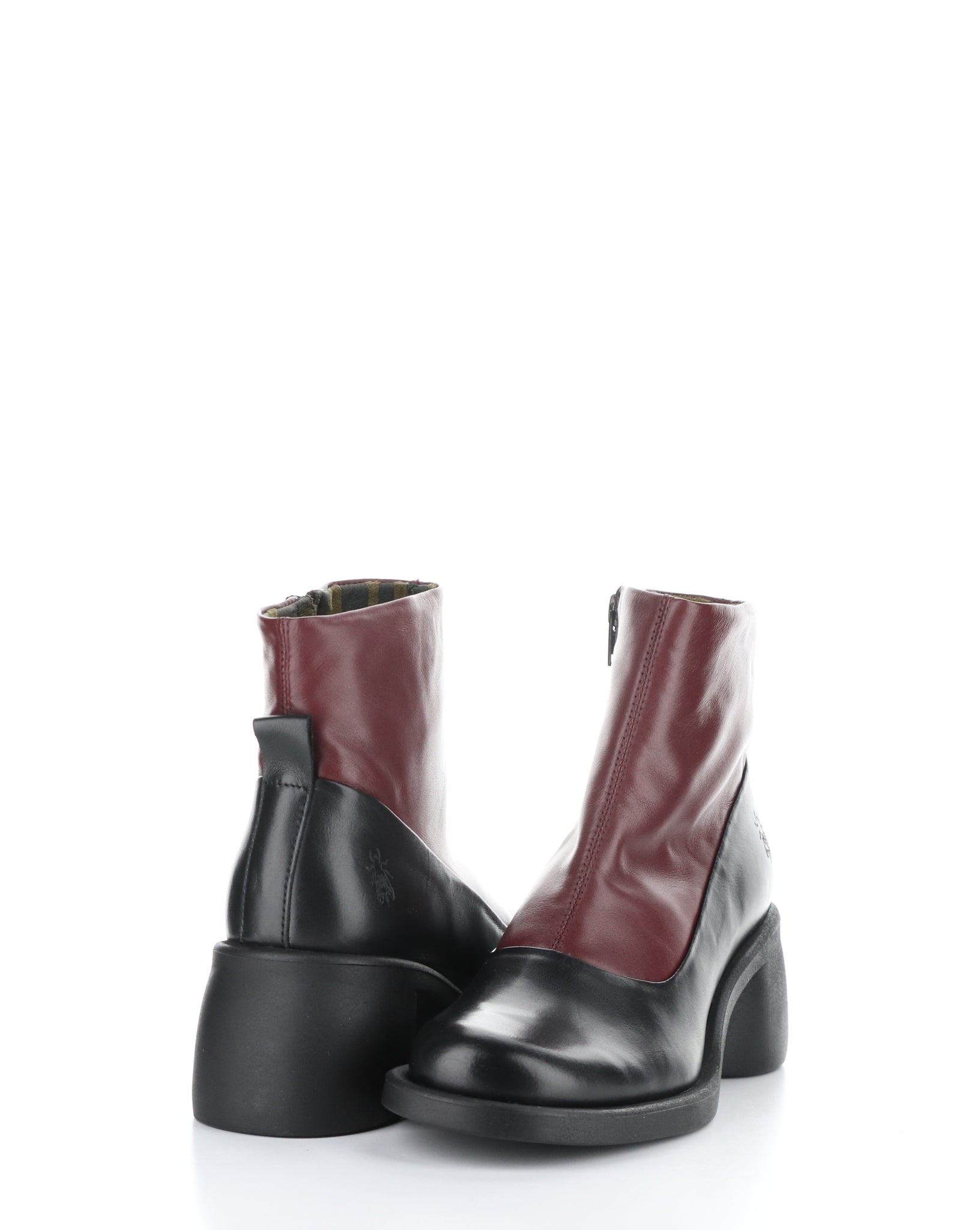 Fly London "Hint" Black/Wine - Ankle Boot