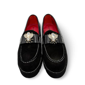 Di Chenzo "Asia" Black Suede/Patent - Platform Loafer
