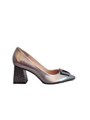 Capelli Rossi champagne leather pump medium heel