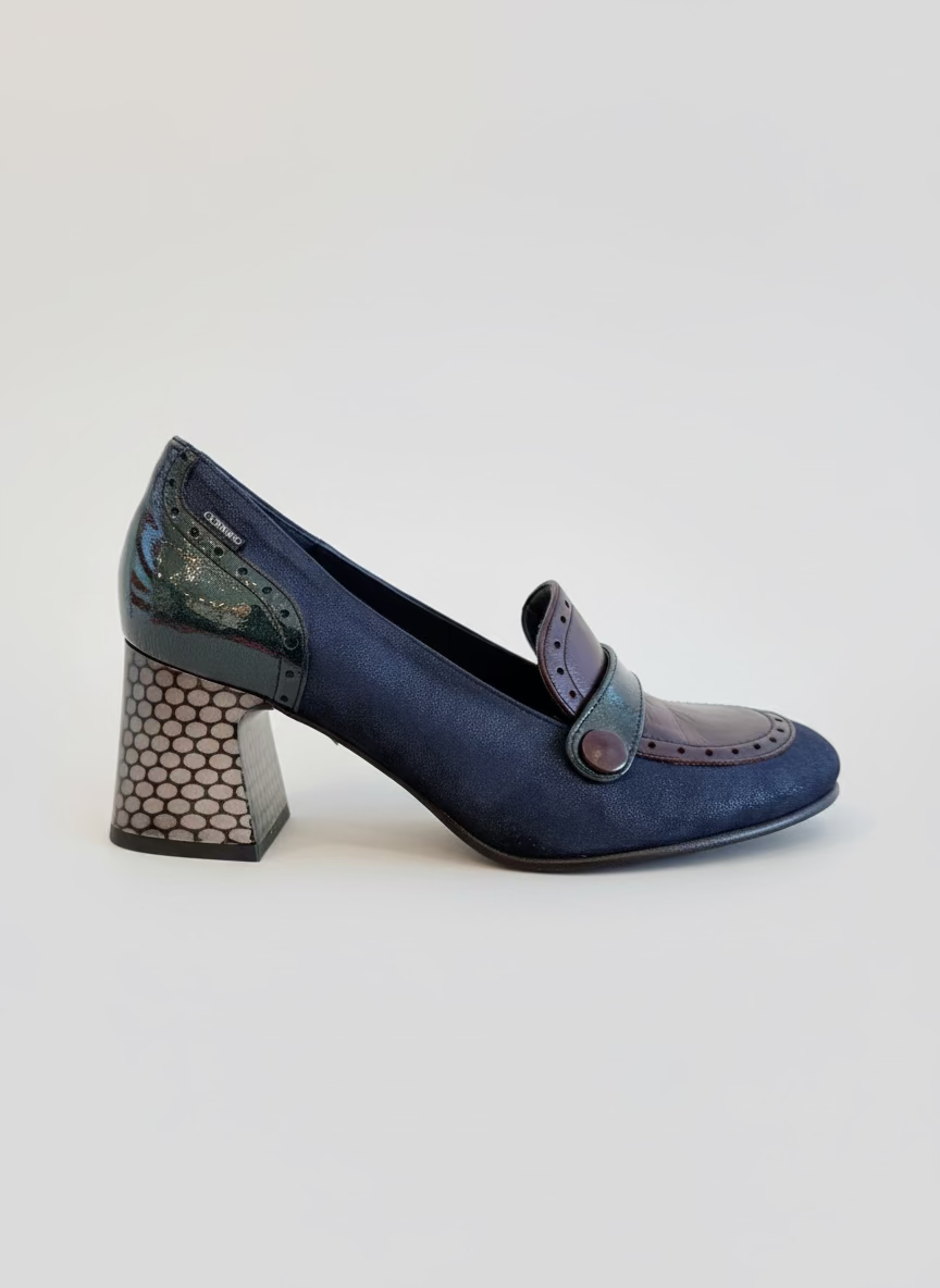 Dorking "D9614" Multi coloured heel