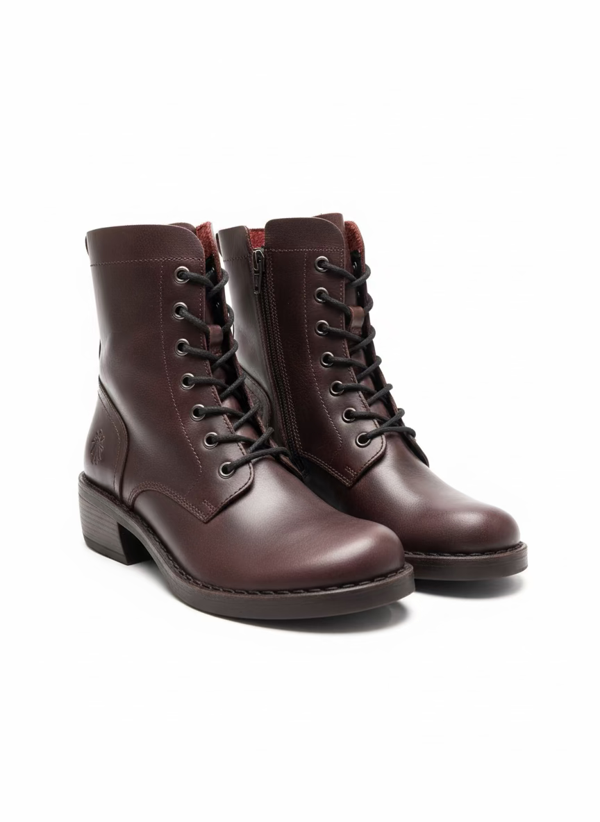 Fly London - Milu Wine lace up boot
