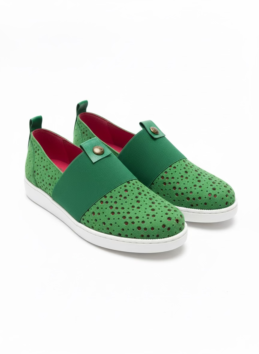 Chanii B - Bourbon "Green" Slip-on shoe