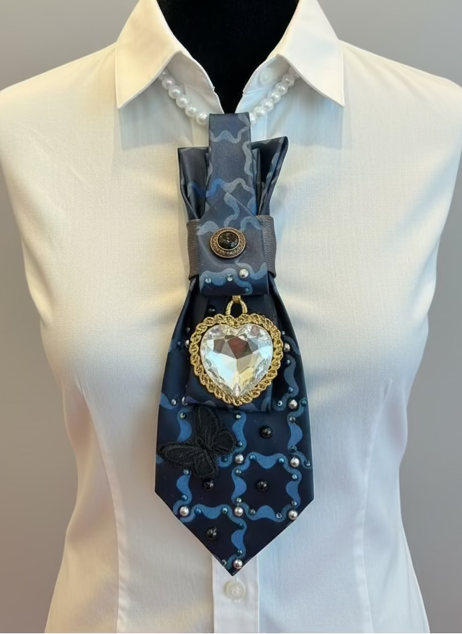 Dani XX designer vintage ties "Heart of the Ocean"