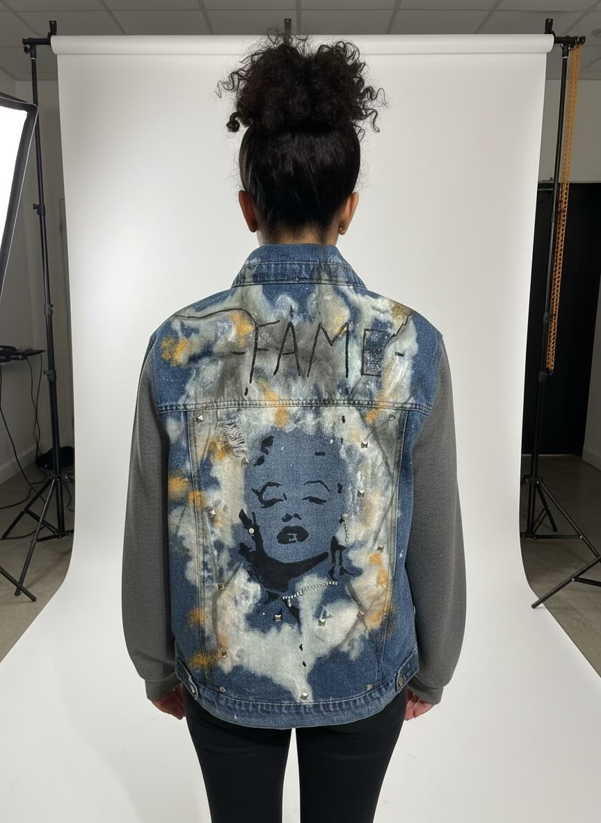 Dani XX "Marilyn Hand painted Jean Jacket"