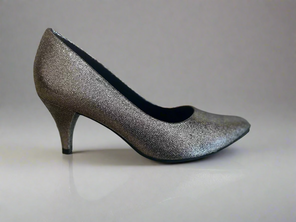 Piccadily 745035 Silver sparkle dress pump