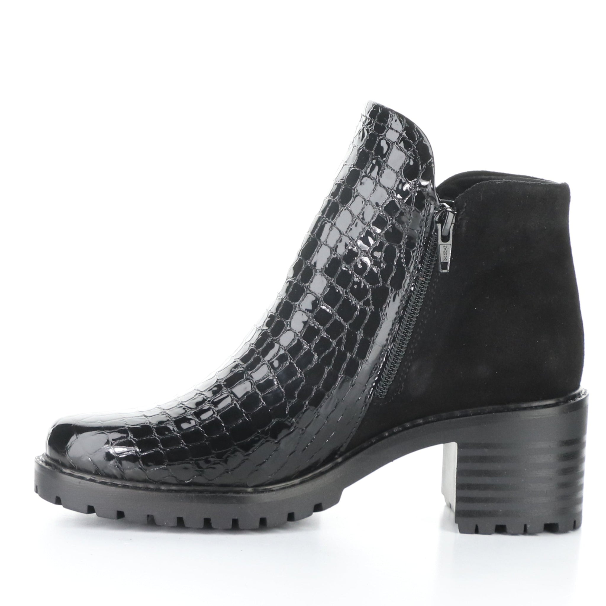 Bos&Co. "Inara" Black Croco - Waterproof Bootie