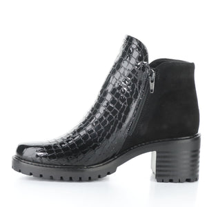 Bos&Co. "Inara" Black Croco - Waterproof Bootie