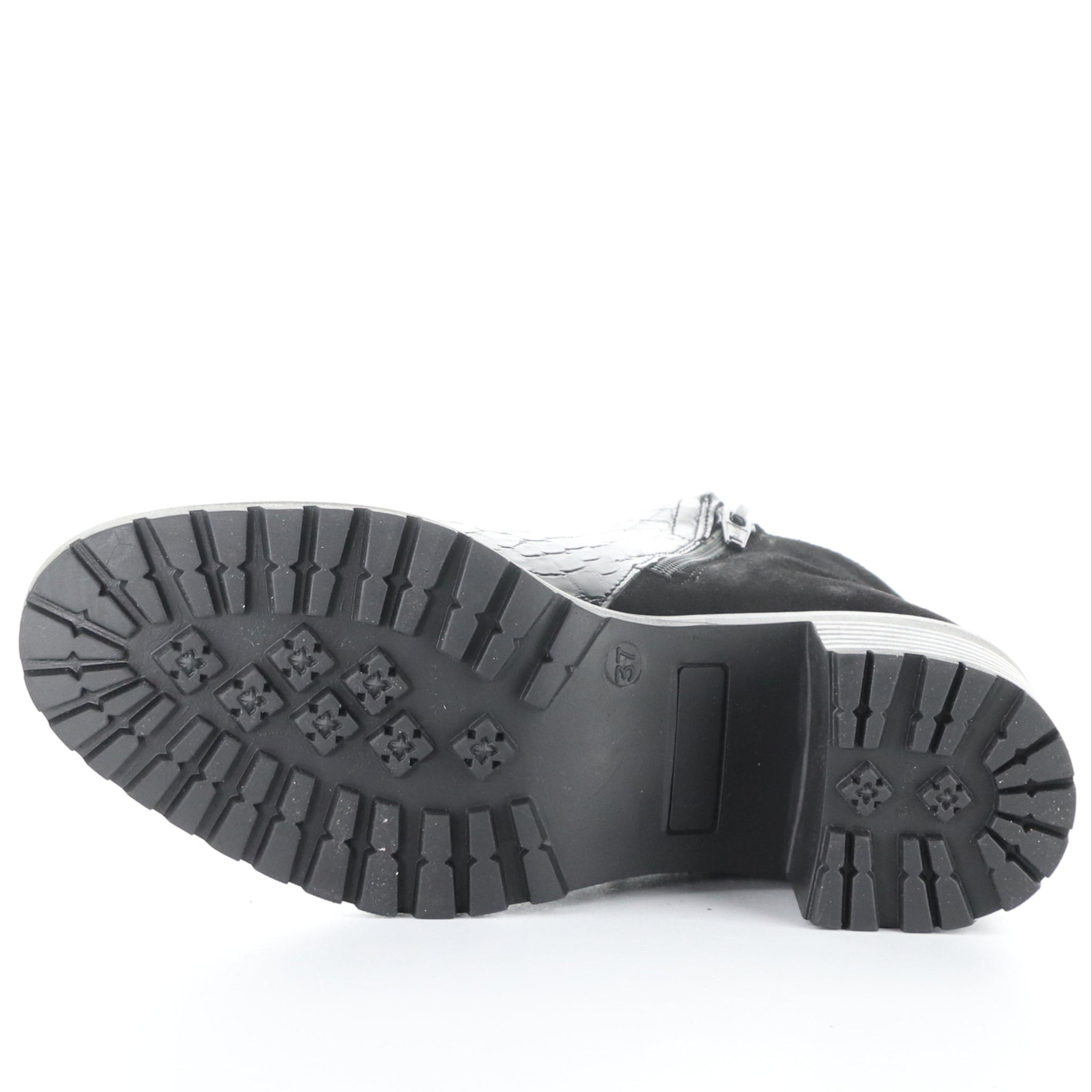 Bos&Co. "Inara" Black Croco - Waterproof Bootie