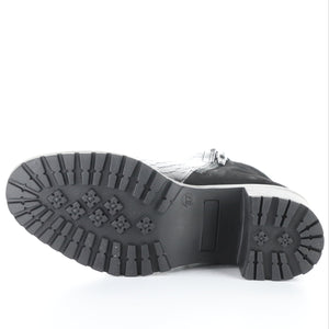 Bos&Co. "Inara" Black Croco - Waterproof Bootie