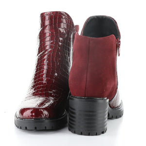 Bos&Co. "Inara" Red Croco - Waterproof Bootie