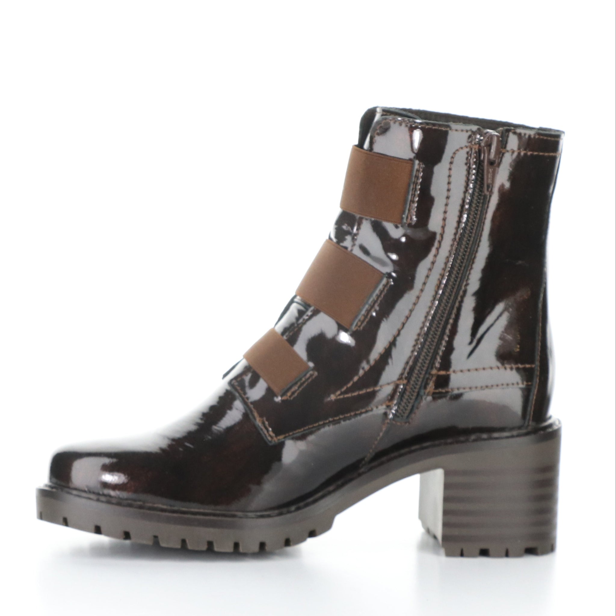 Bos&Co. "Indie" Brown Mix Patent - Waterproof Boot