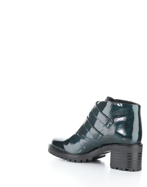Bos&Co. "Issey" Green Patent - Waterproof Bootie