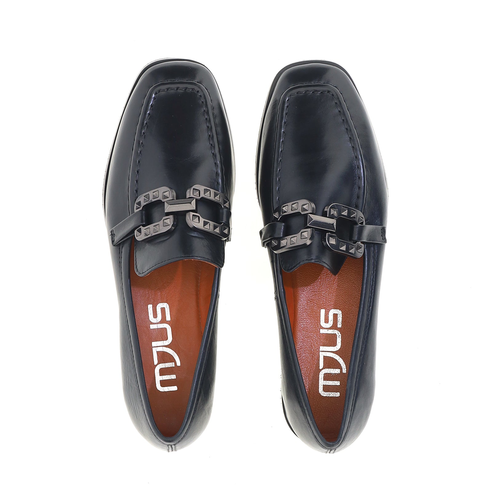 Mjus "L53104" Black leather loafer