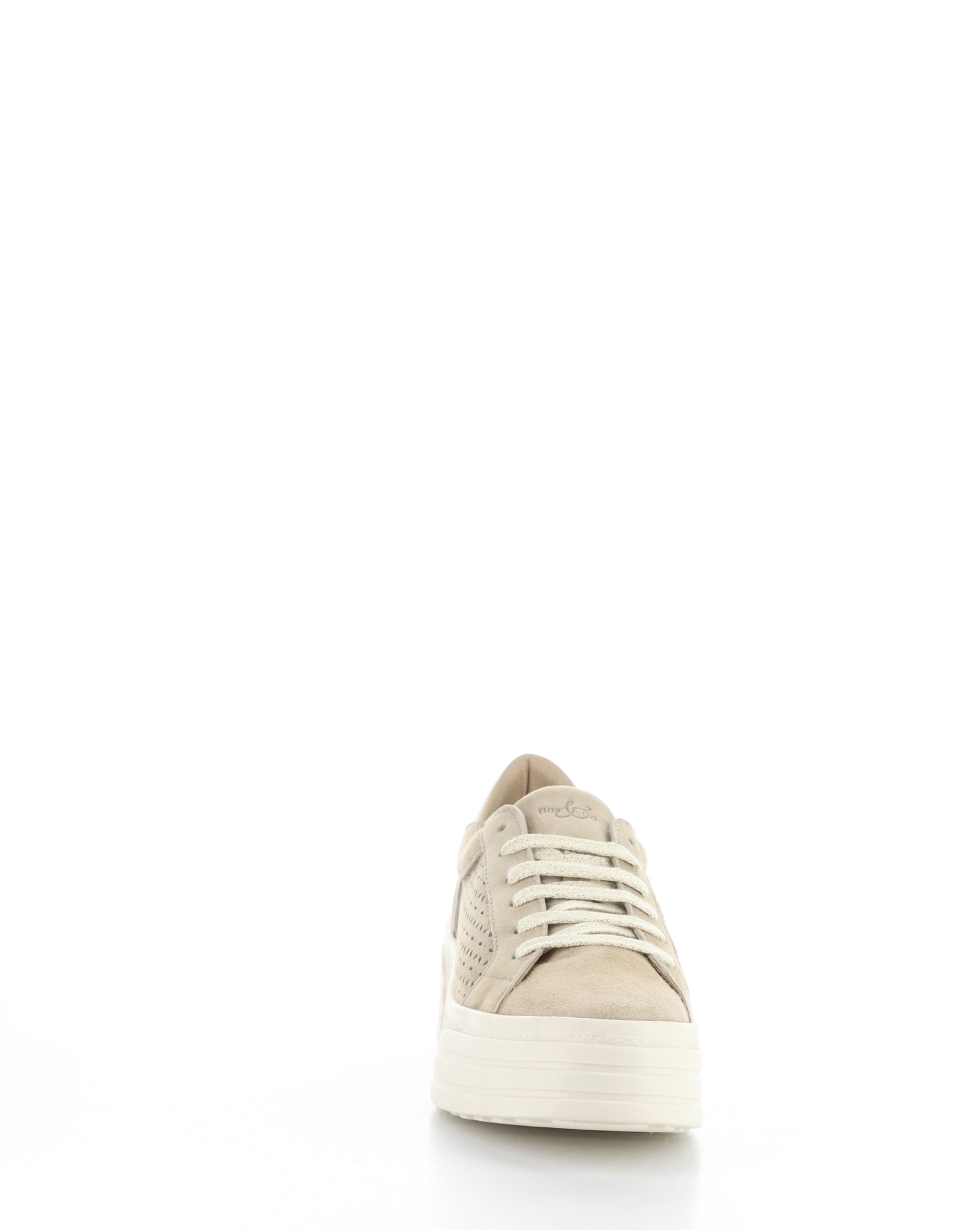 Bos & co "Lotta" Taupe suede sneaker