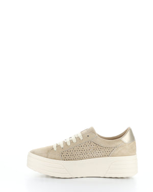 Bos & co "Lotta" Taupe suede sneaker