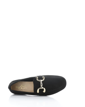 Bos &Co "Macie" black leather loafer