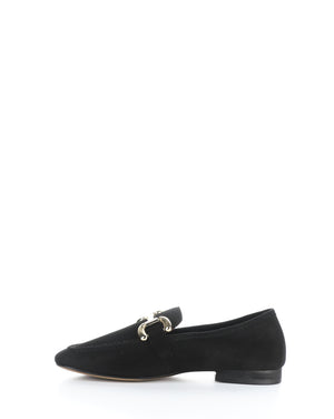 Bos &Co "Macie" black leather loafer